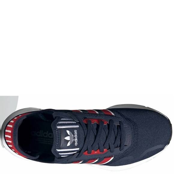 NEW ADIDAS men\'s swift run x running shoe in navy/scarlet/white